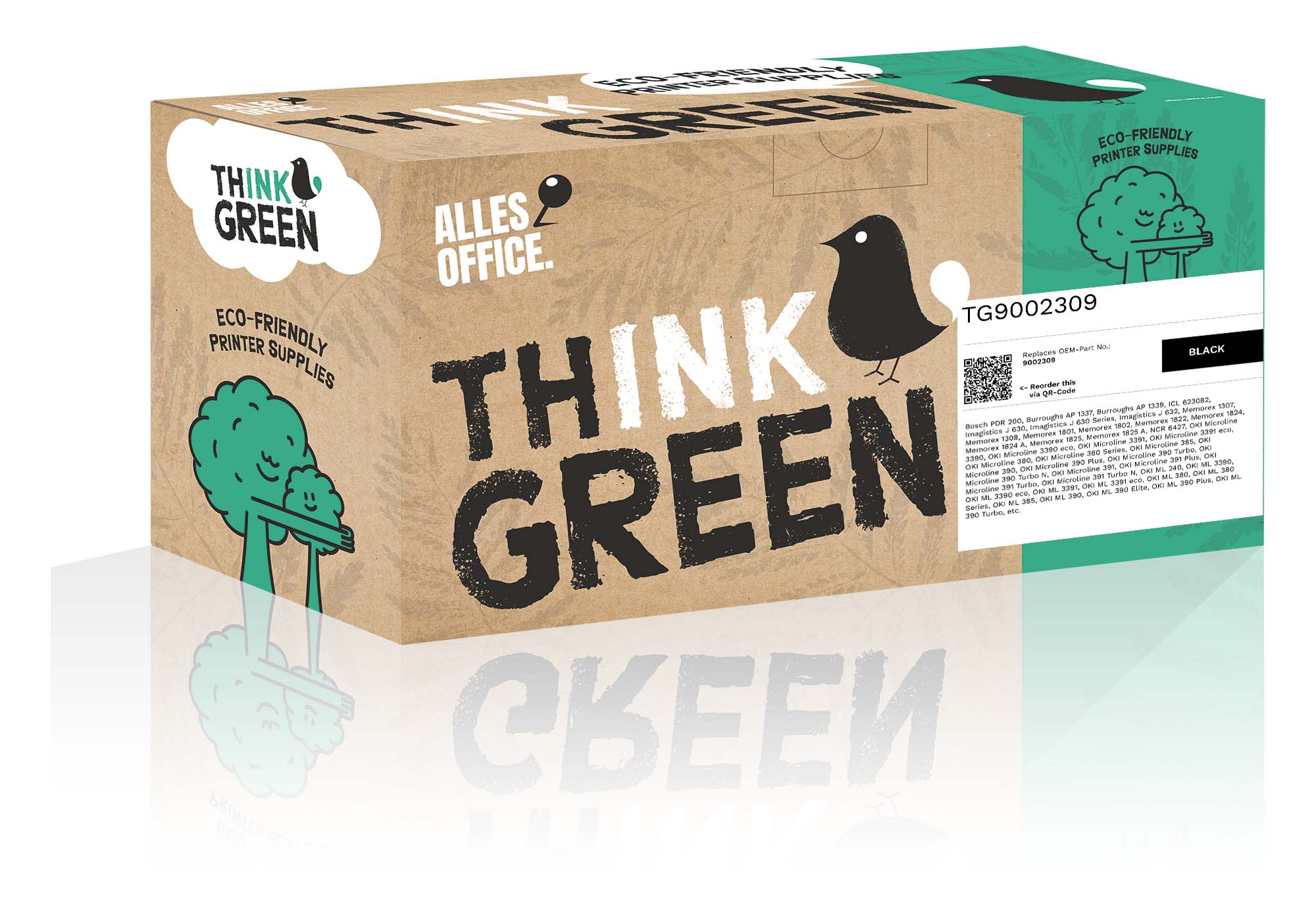 ThinkGreen OKI 9002309 Páska černý