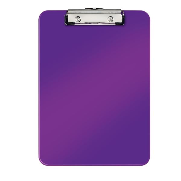 Psací podložka s klipem Leitz WOW, A4, purpurová Psací podložka s klipem Leitz WOW, A4, purpurová