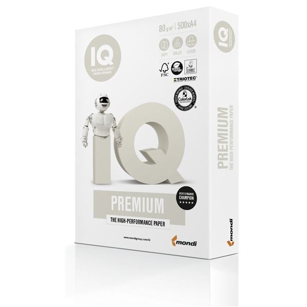 Papír IQ Premium, A4, 80g/m2, 500 listů Papír IQ Premium, A4, 80g/m2, 500 listů
