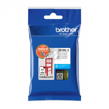 Brother Tintenpatrone cyan HC (LC-3619XLC)