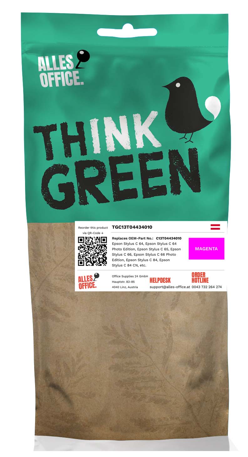 ThinkGreen Epson C13T04434010 / T0443 Ink purpurová