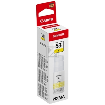 Canon Tintennachfüllfläschchen gelb (4690C001, GI-53Y)