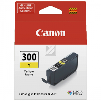 Original Canon 4196C001 / PFI-300Y Tinte gelb Canon Tintenpatrone gelb (4196C001, PFI-300Y)