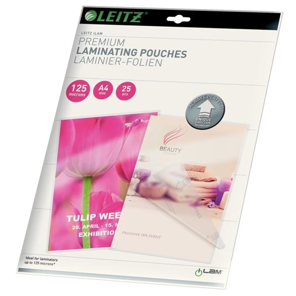 Laminovací fólie Leitz, A4, 2 x 125 mic, 25 ks Laminovací fólie Leitz, A4, 2 x 125 mic, 25 ks