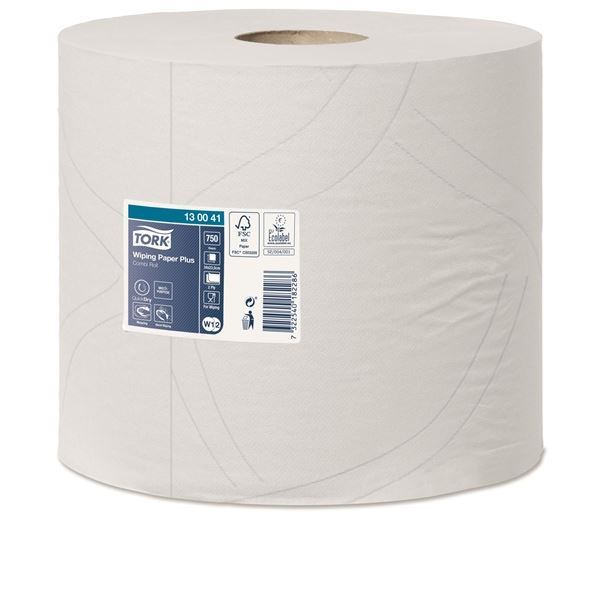 Papírové utěrky v roli Tork, 2vrstvé, bílé, 2 ks Papírové utěrky v roli Tork, 2vrstvé, bílé, 2 ks
