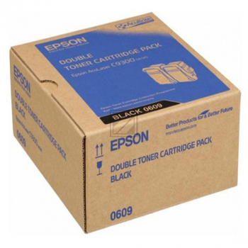Original Epson C13S050608 / 0604 Toner cyan Epson Toner-Kit 2 x cyan (C13S050608, 0608)