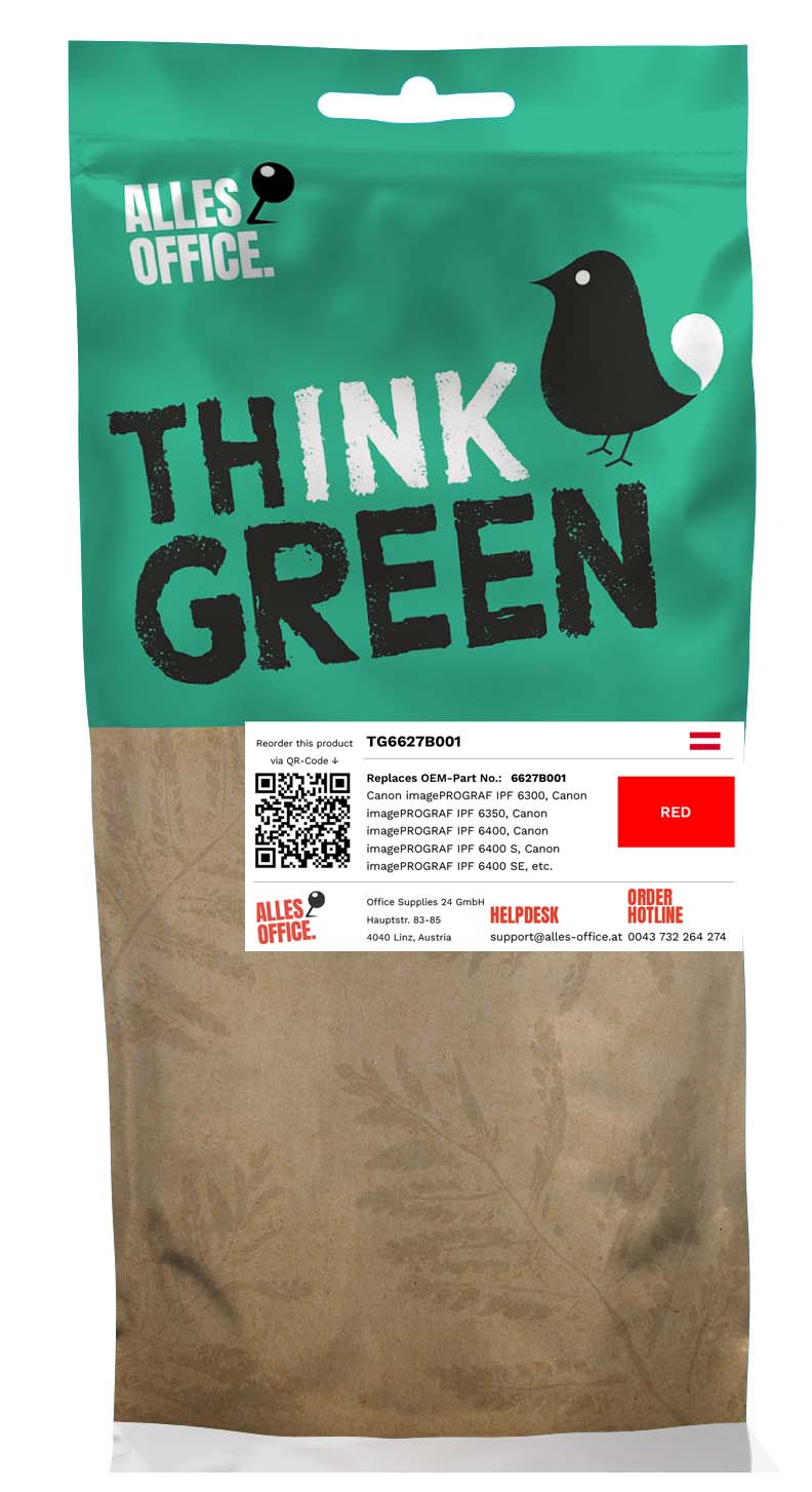 ThinkGreen Canon 6627B001 / PFI-106R Ink červený