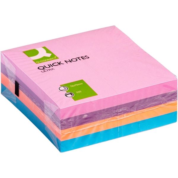 Bloček Q-Connect 76 x 76 mm, intenzivní Bloček Q-Connect 76 x 76 mm, intenzivní