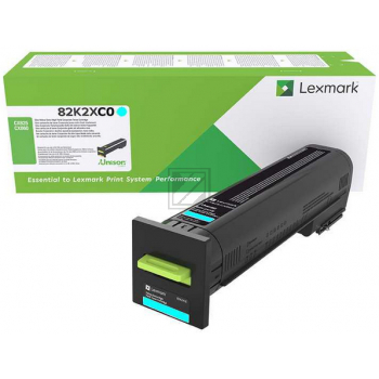 Original Lexmark 82K2XC0 Toner cyan Lexmark Toner-Kit Return cyan HC plus (82K2XC0)