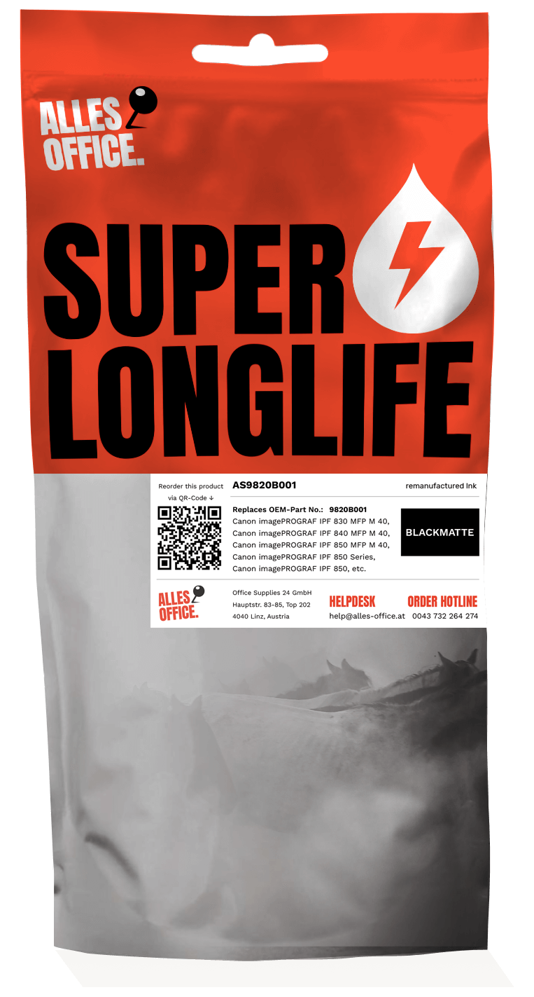 Superlonglife Canon 9820B001 / PFI-707MBK Ink