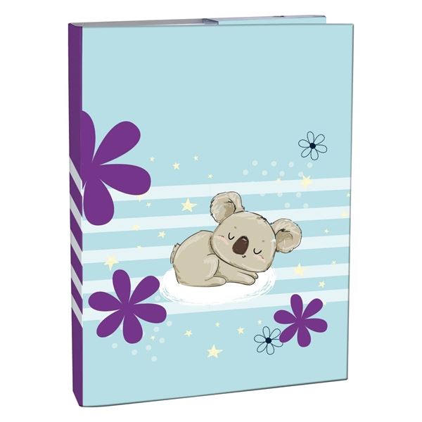 Box na sešity A4 s gumou, Lazy Koala