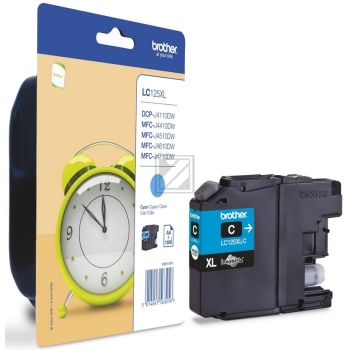 Brother Tintenpatrone cyan HC (LC-125XLC)
