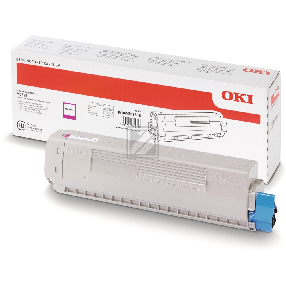 Original OKI 45862815 Toner magenta OKI Toner-Kit magenta HC (45862815)