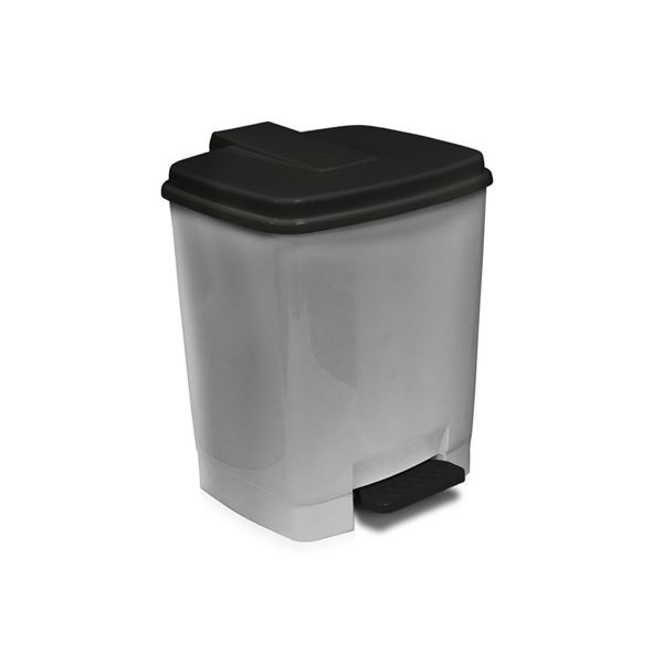 Nášlapný odpadkový koš 15 l, šedý Nášlapný odpadkový koš 15 l, šedý