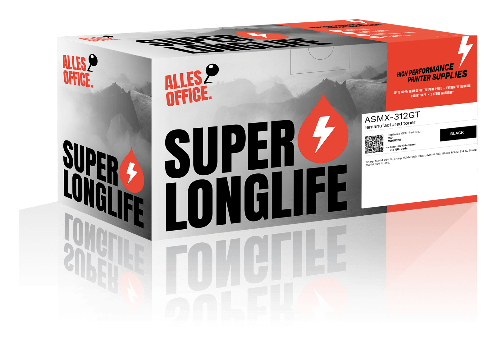Superlonglife Sharp, OKI MX-312GT / MX-312NT Toner černý
