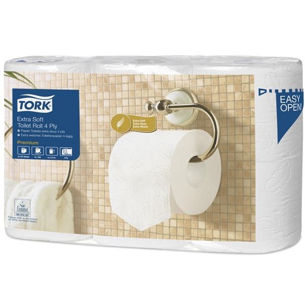 Toaletní papír Tork Premium - T4, 4vrstvý, 6 ks Toaletní papír Tork Premium - T4, 4vrstvý, 6 ks