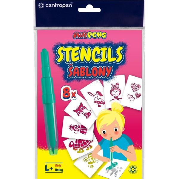 Papírové šablony Centropen k AIR PENS pro holky Papírové šablony Centropen k AIR PENS pro holky