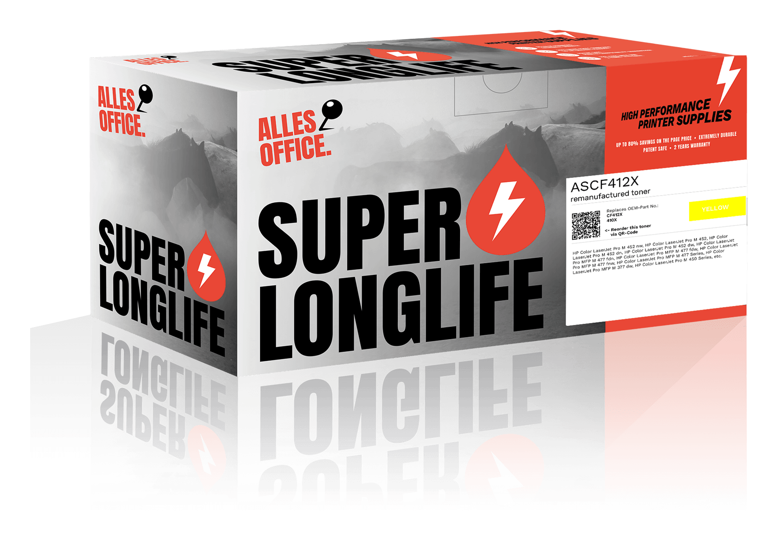Superlonglife HP CF412X / 410X Toner žluť