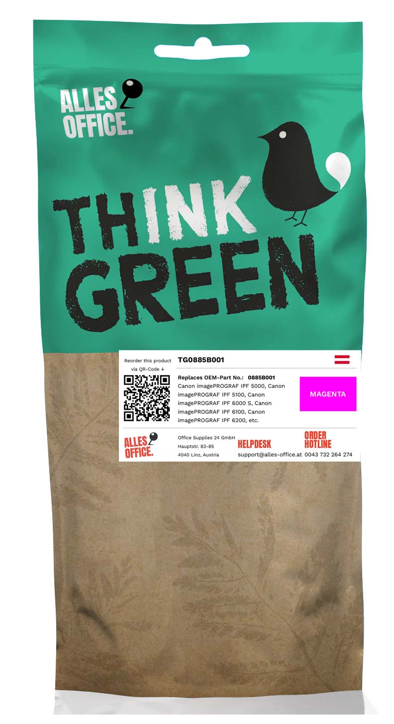ThinkGreen Canon 0885B001 / PFI-101M Ink purpurová