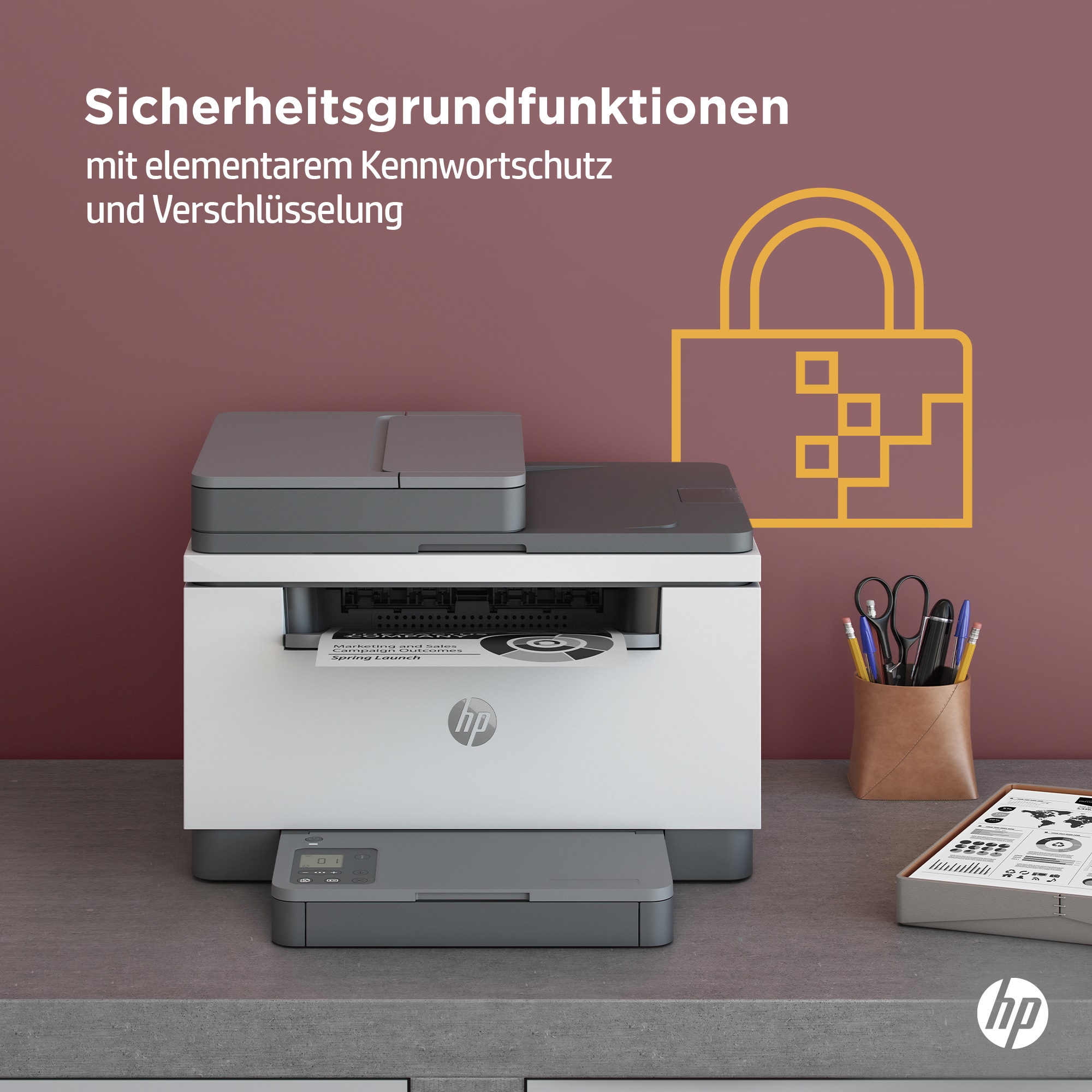 HP LaserJet MFP M234sdn Drucker, Drucken, Kopieren, Scannen, Scannen an E-Mail; Scannen an PDF; Kompakte Größe; Energieeffizient; Schneller beidseitiger Druck; ADF für 40 Blatt