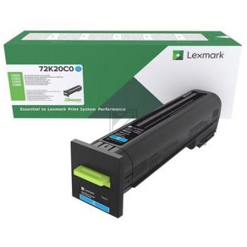 Original Lexmark 72K20C0 Rückgabe-Toner cyan Lexmark Toner-Kit Return cyan (72K20C0)