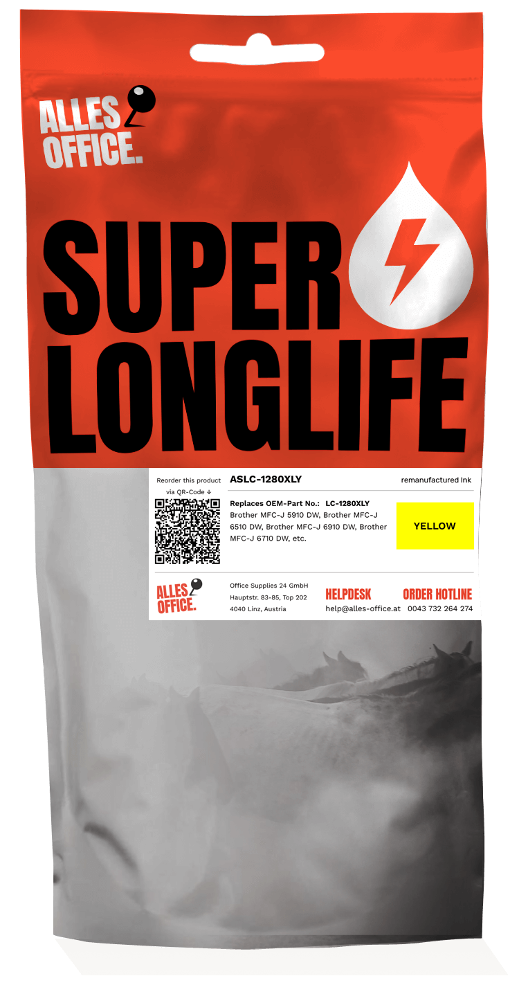 Superlonglife Brother LC-1280XLY Ink žluť