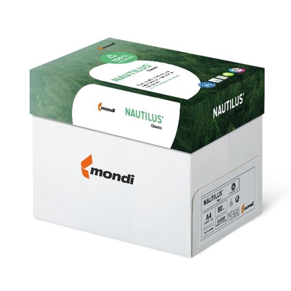 Papír Nautilus Classic, A4, 80 g/m2, kar2500 listů Papír Nautilus Classic, A4, 80 g/m2, kar2500 listů