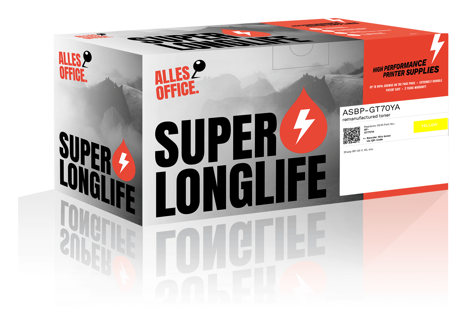 Superlonglife Sharp BP-GT70YA Toner žluť