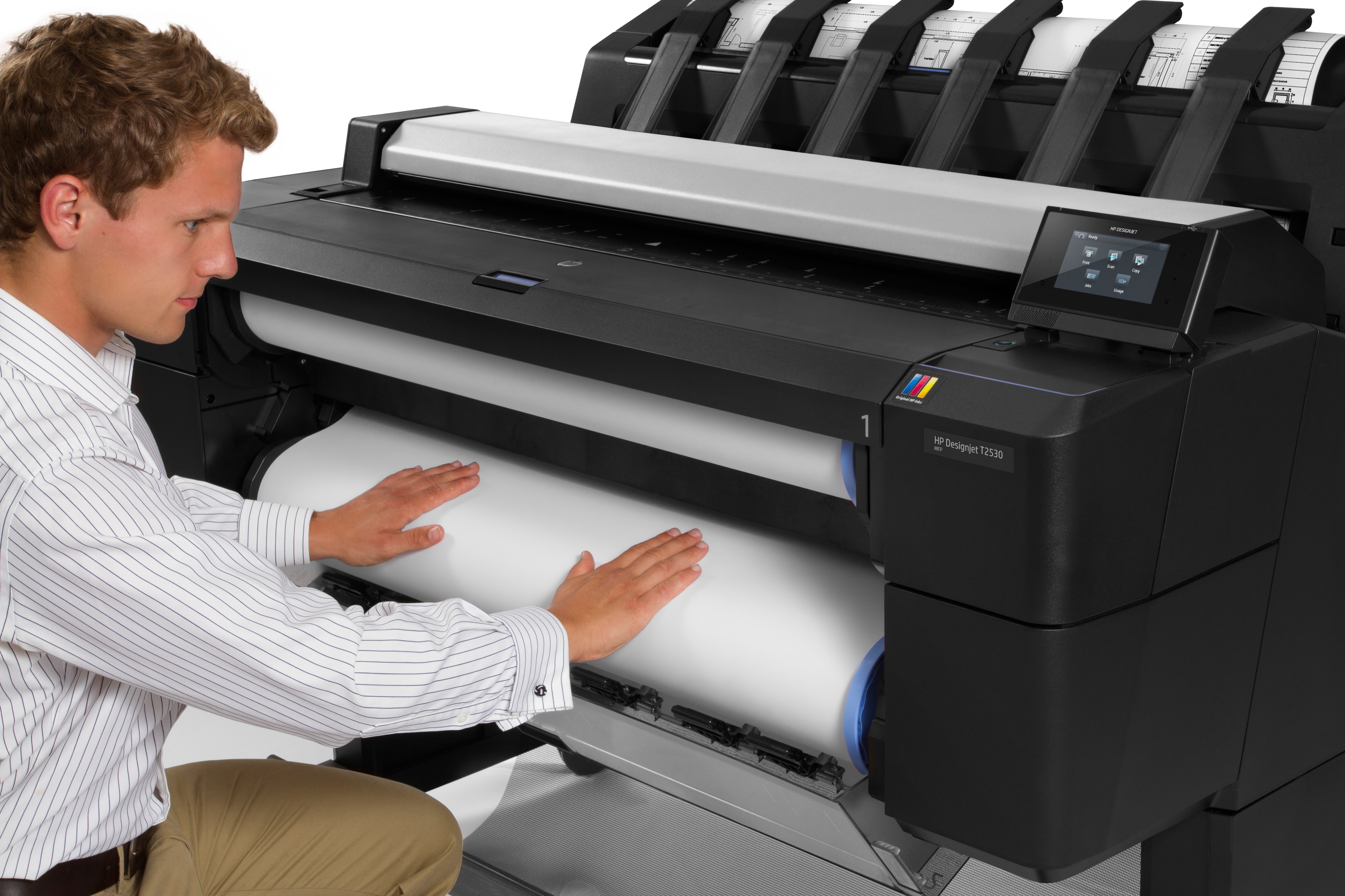 HP Designjet T2530 Großformatdrucker Thermal inkjet Farbe 2400 x 1200 DPI A0 (841 x 1189 mm) Eingebauter Ethernet-Anschluss