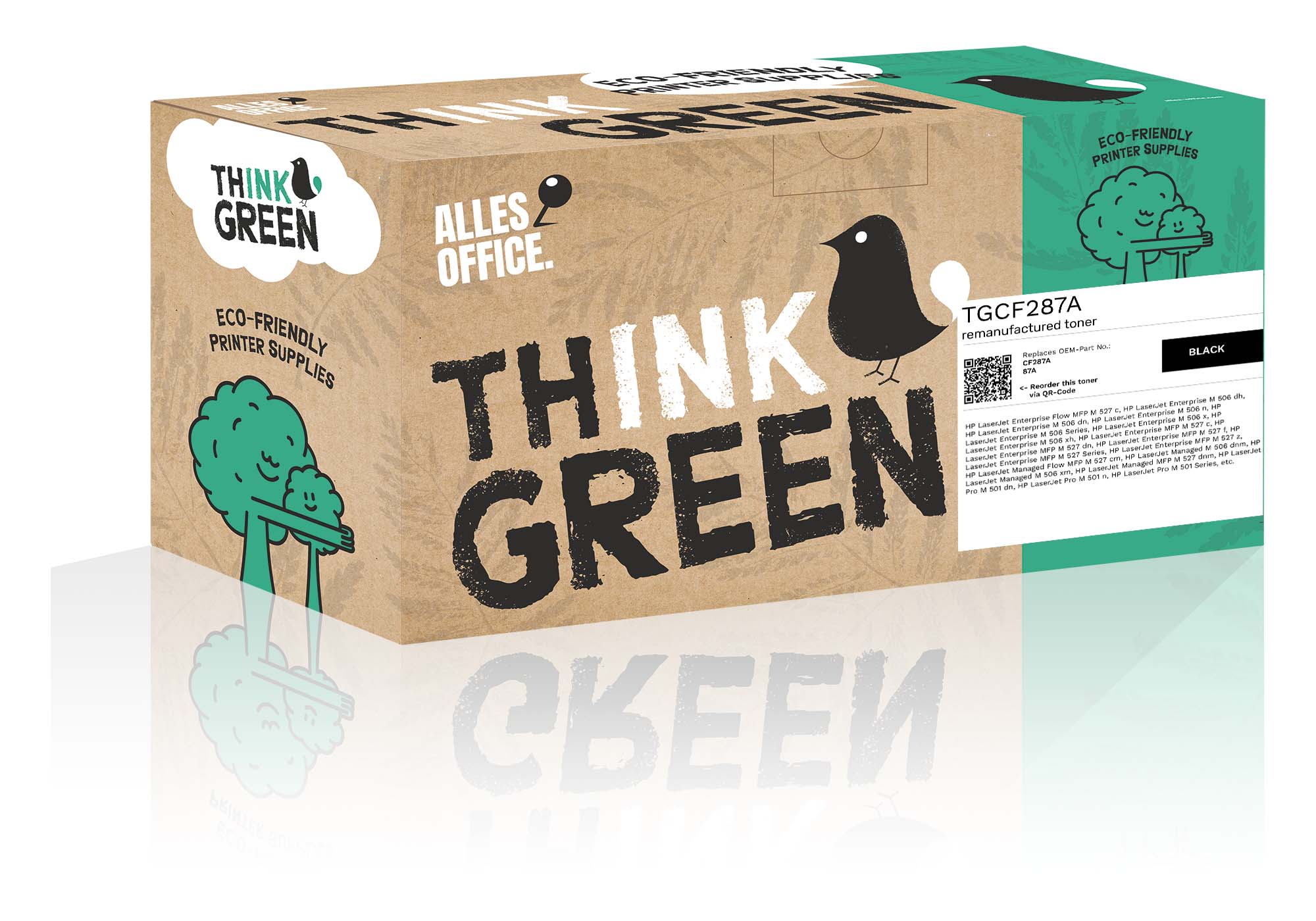 ThinkGreen HP CF287A / 87A Toner černý
