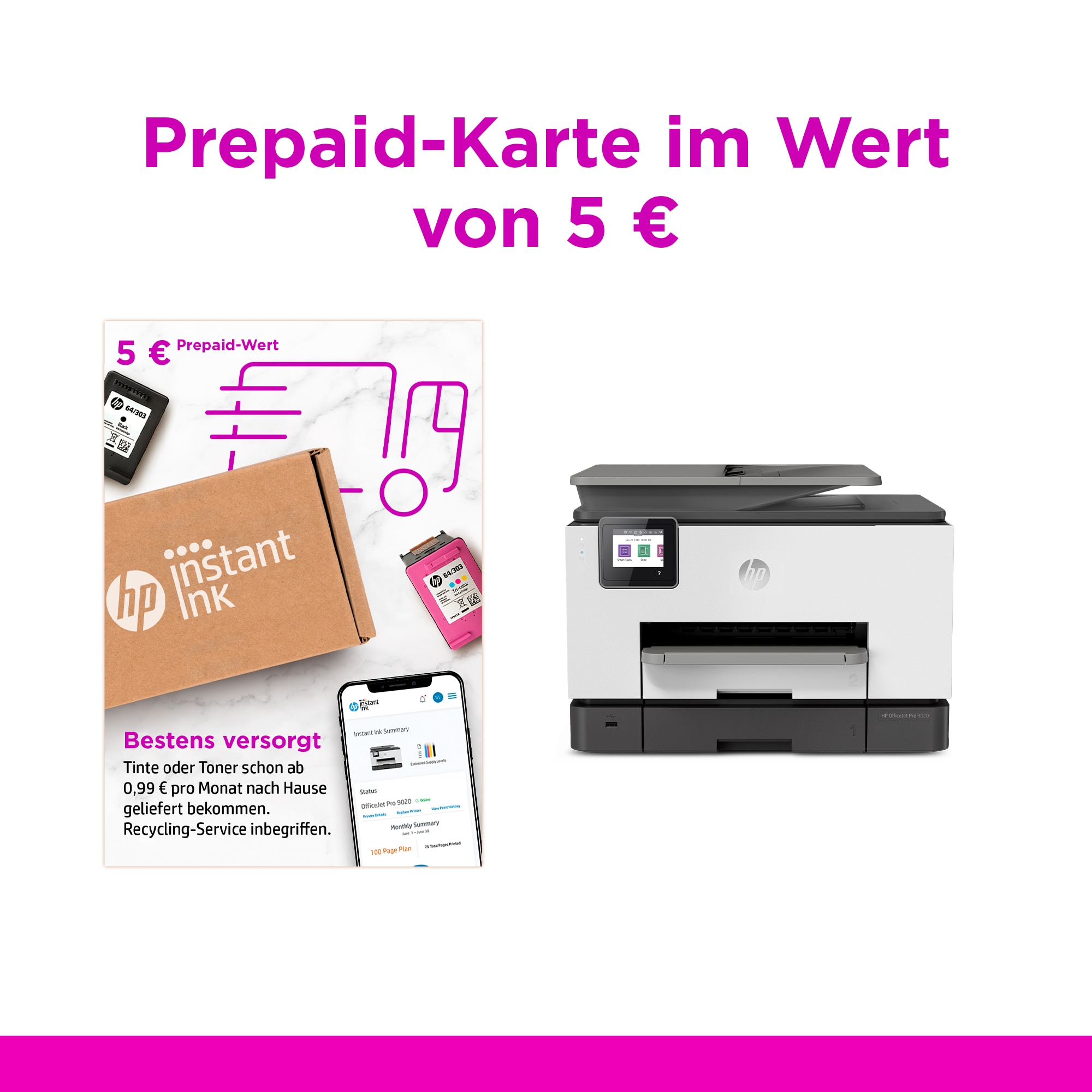 HP DeskJet Plus 4122 Thermal Inkjet A4 4800 x 1200 DPI 8,5 Seiten pro Minute WLAN
