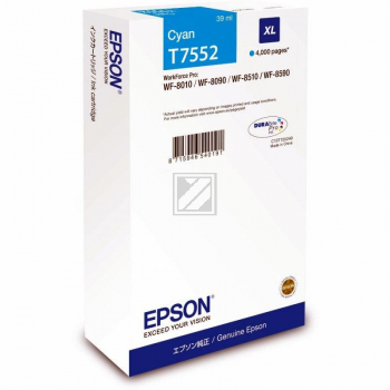 Epson Tintenpatrone cyan HC (C13T75524N, T7552N)