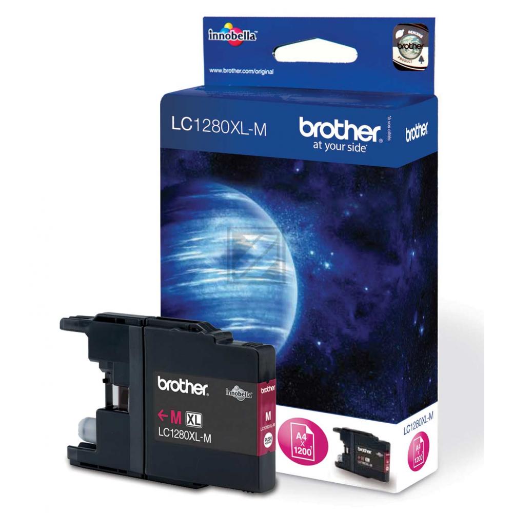 Original Brother LC-1280XLM Tinte magenta Brother Tintenpatrone magenta HC (LC-1280XLM)