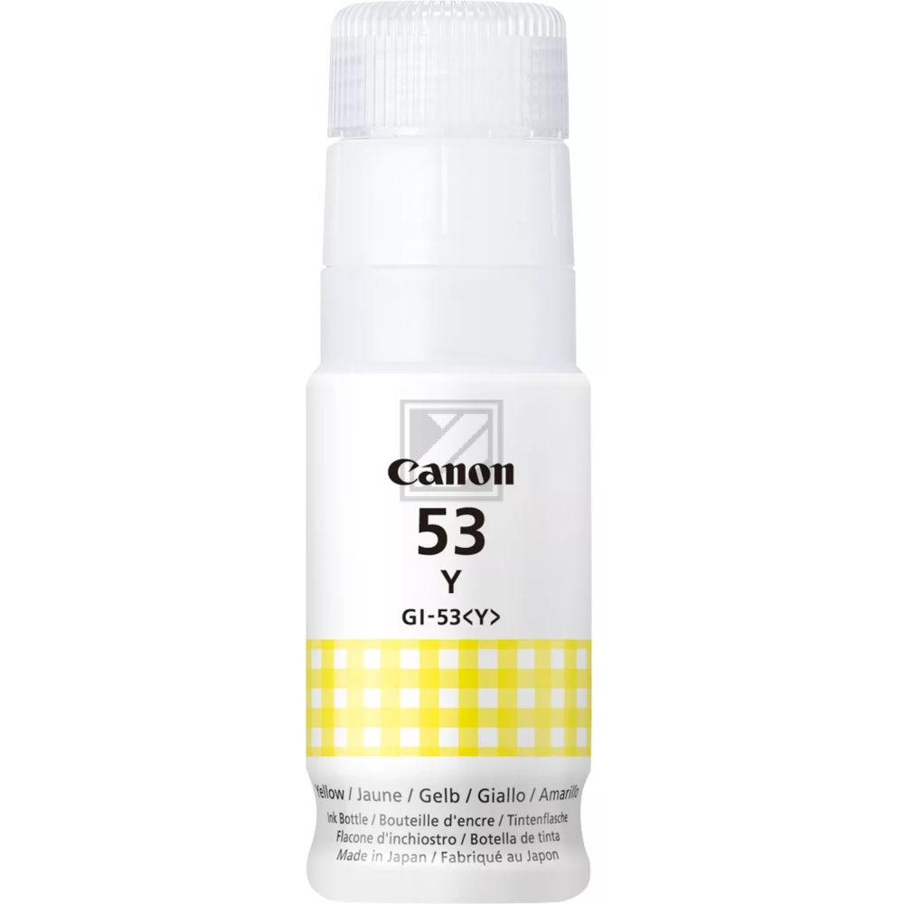 Canon Tintennachfüllfläschchen gelb (4690C001, GI-53Y)