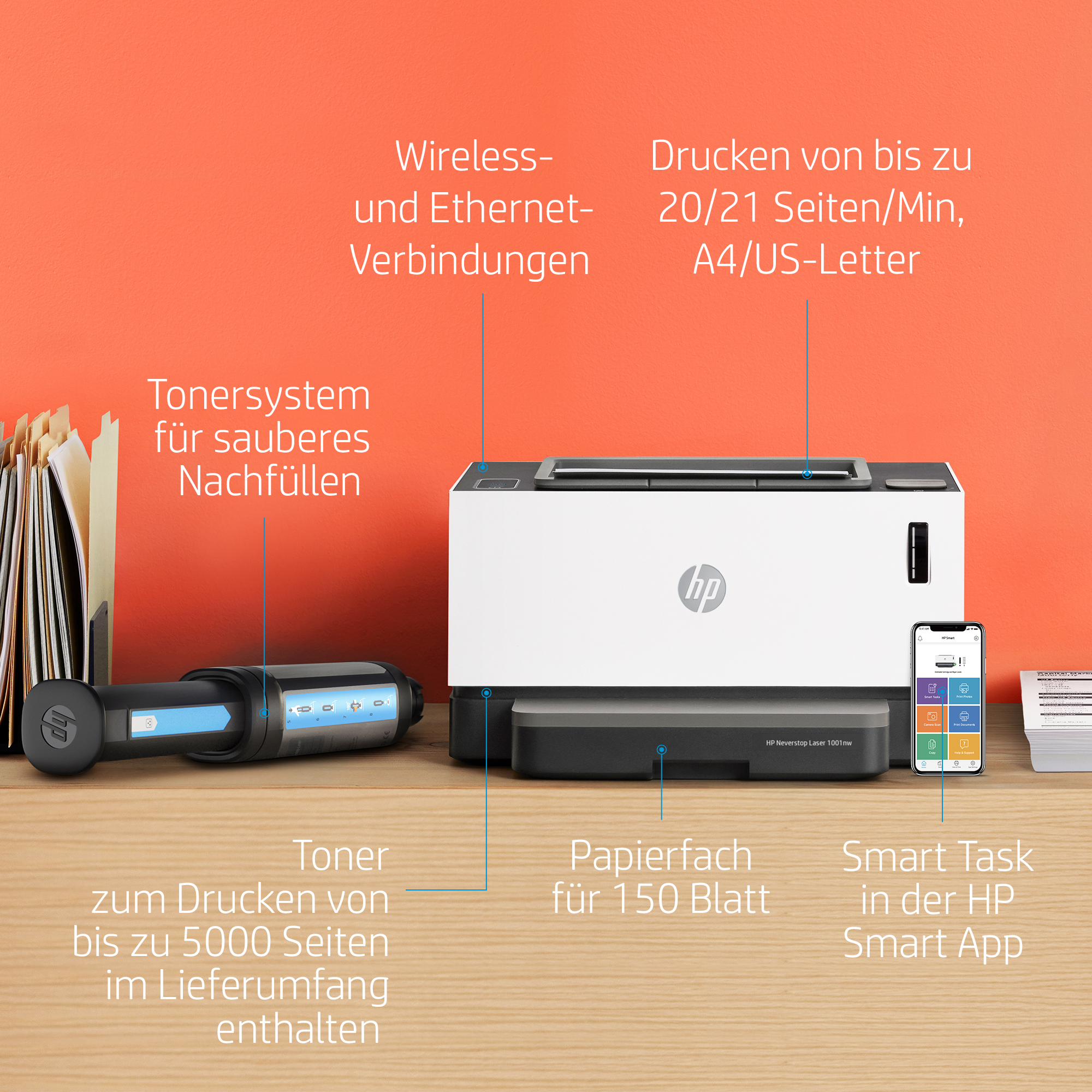 HP Neverstop Laser 1001nw, Drucken