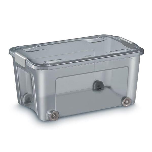 Plastová krabice Shadow-recykl.materiál,šedá,43 l