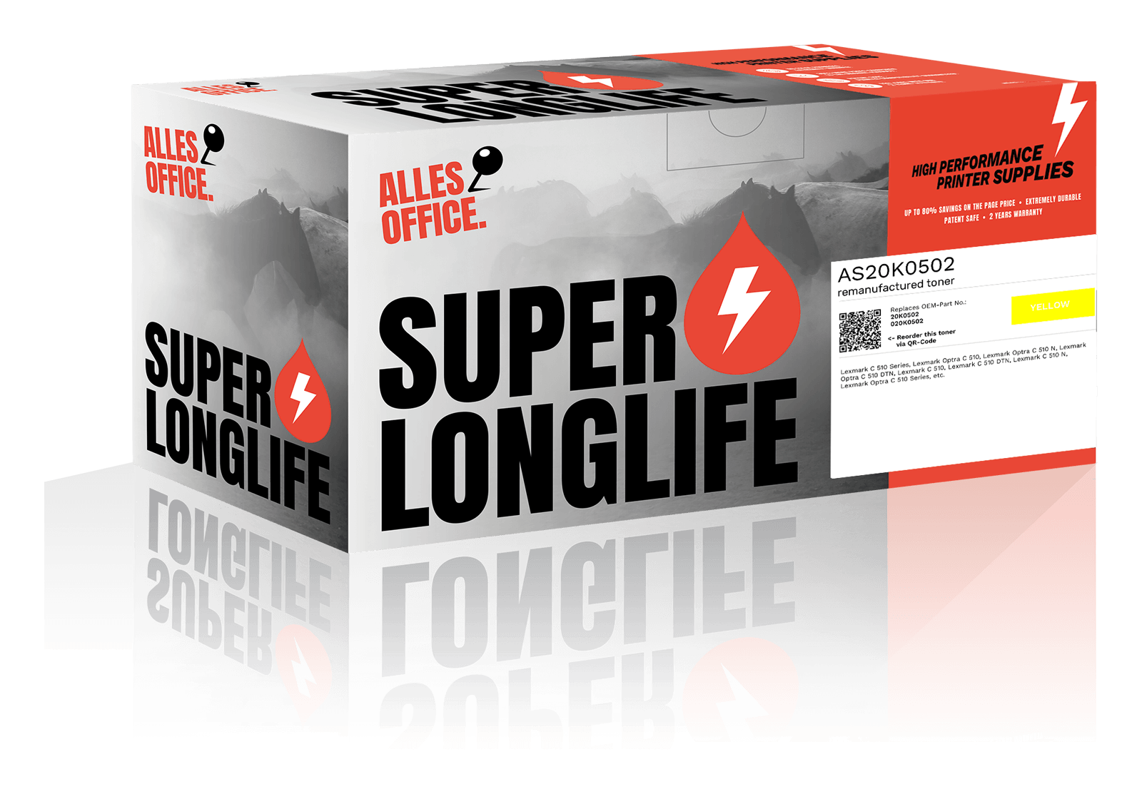 Superlonglife Lexmark 20K0502 / 020K0502 Toner žluť