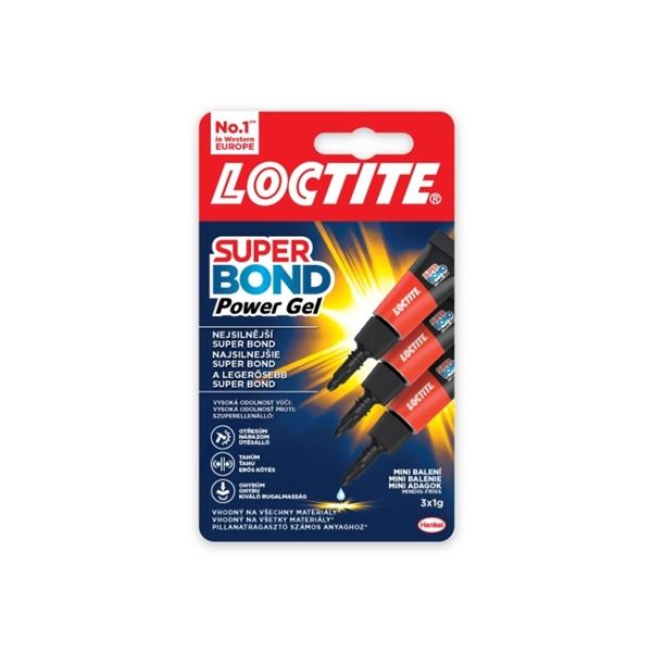 Vteřinové lepidlo Super Bond Minitrio, gel 3x1 g Vteřinové lepidlo Super Bond Minitrio, gel 3x1 g