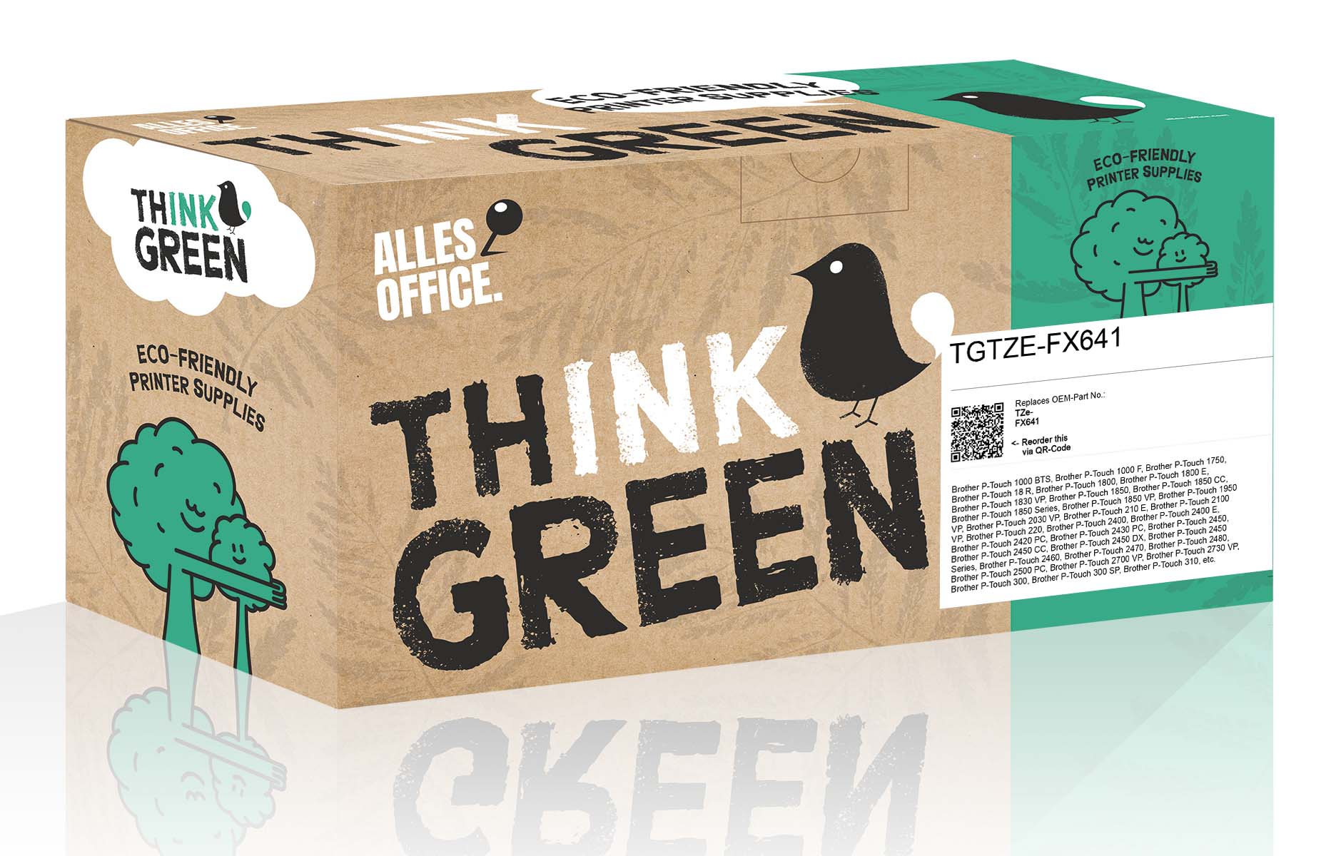 ThinkGreen Brother TZe-FX641 Páska černá, žlutá