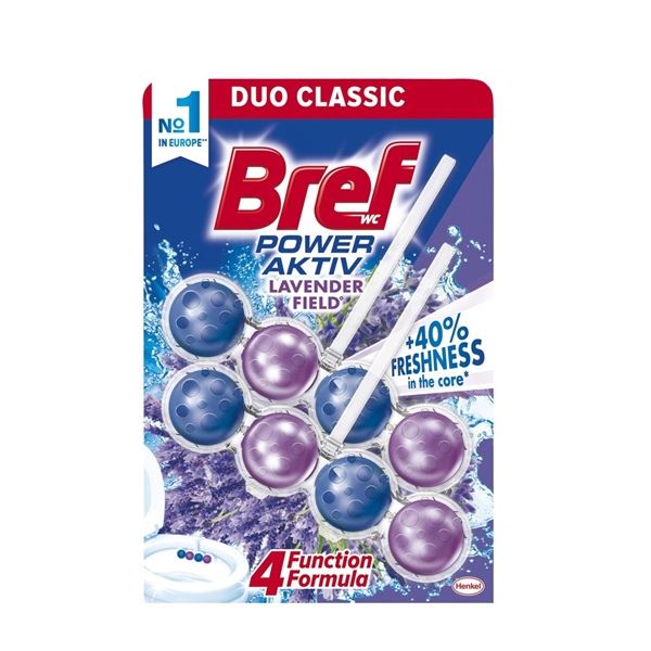 WC blok Bref Power Aktiv, lavender Field, 2x 50g WC blok Bref Power Aktiv, lavender Field, 2x 50g