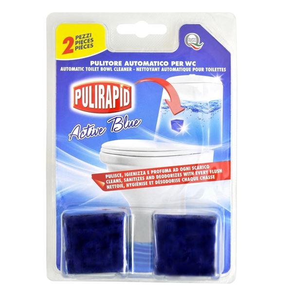 Tablety do nádrže WC Pulirapid Active Blue, 2 ks Tablety do nádrže WC Pulirapid Active Blue, 2 ks