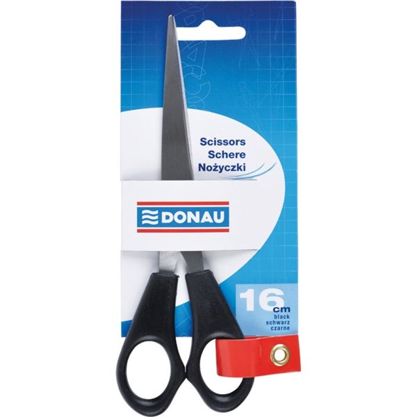 Nůžky Donau, 16 cm, černé Nůžky Donau, 16 cm, černé