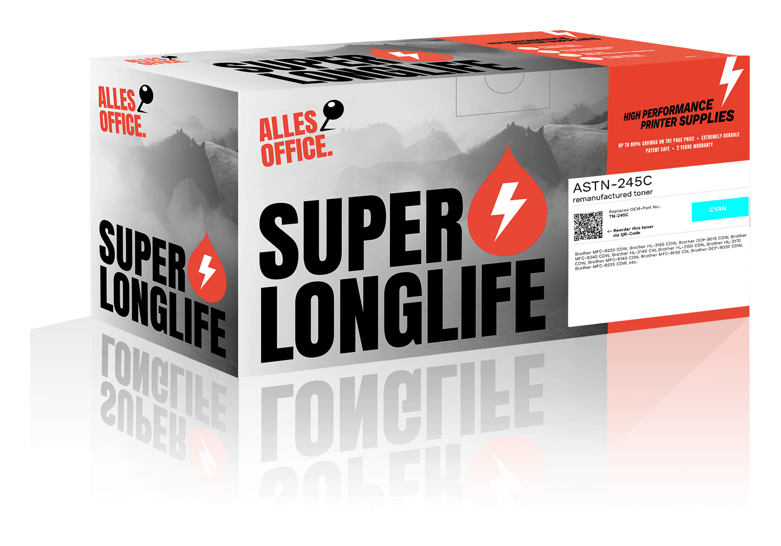 Superlonglife Brother TN-245C Toner azurová