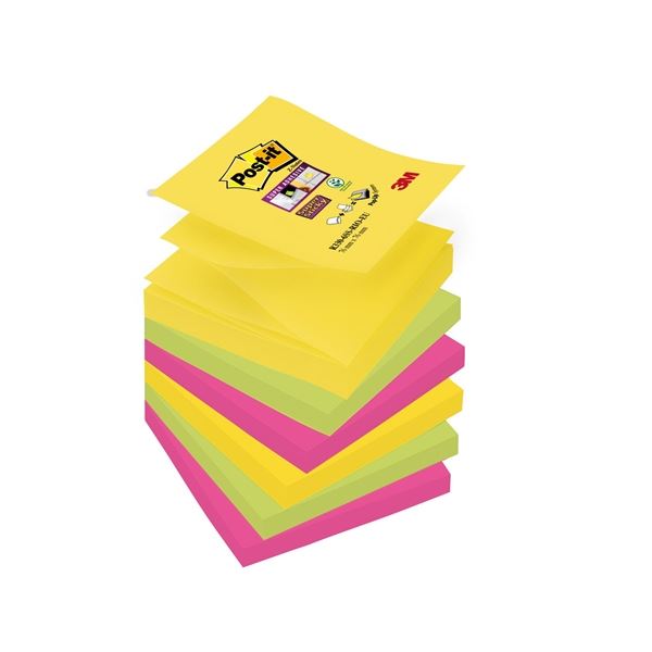 Z-bločky Post-it Super Sticky Carniva, 76x76mm,6ks Z-bločky Post-it Super Sticky Carniva, 76x76mm,6ks