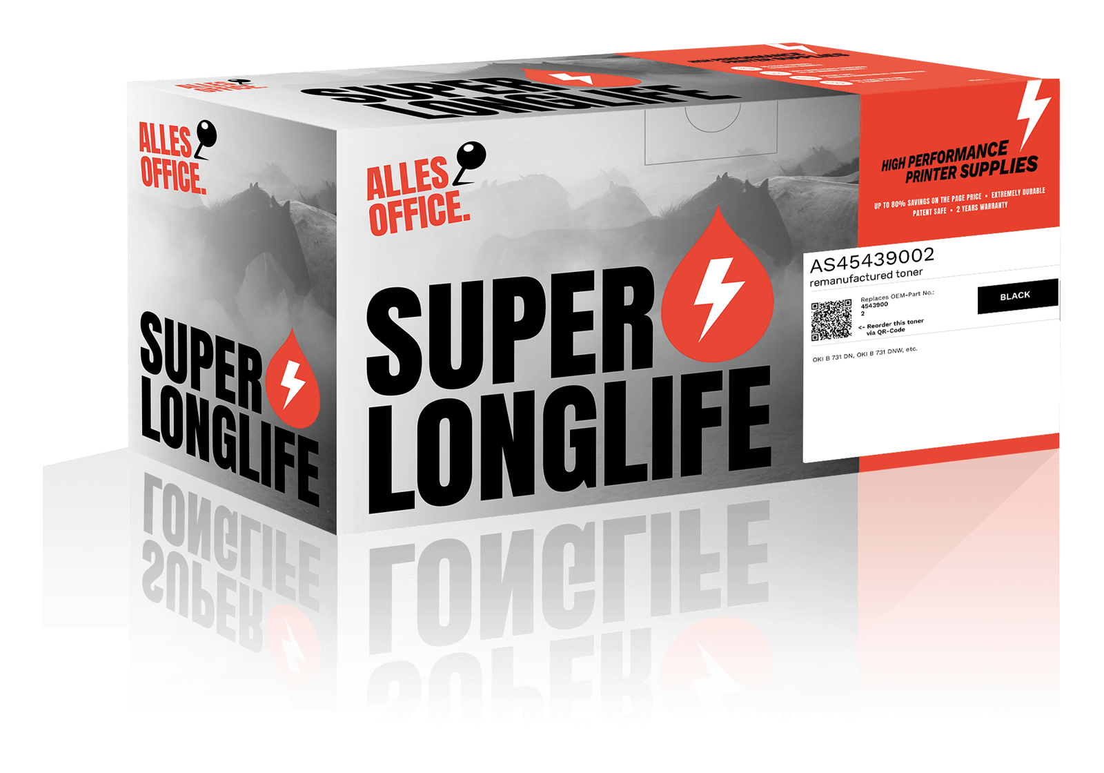 Superlonglife OKI 45439002 Toner černý Superlonglife OKI 45439002 Toner černý
