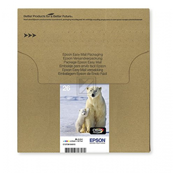 Epson Tintenpatrone (EasyMail) gelb, magenta, schwarz, cyan SC (C13T26164511, T2616)