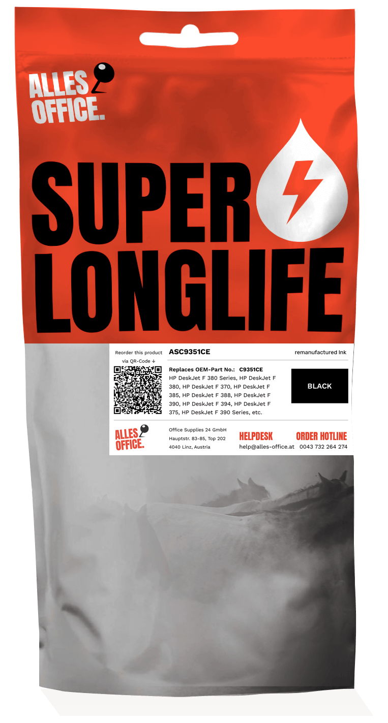 Superlonglife HP C9351CE / 21XL Ink černý