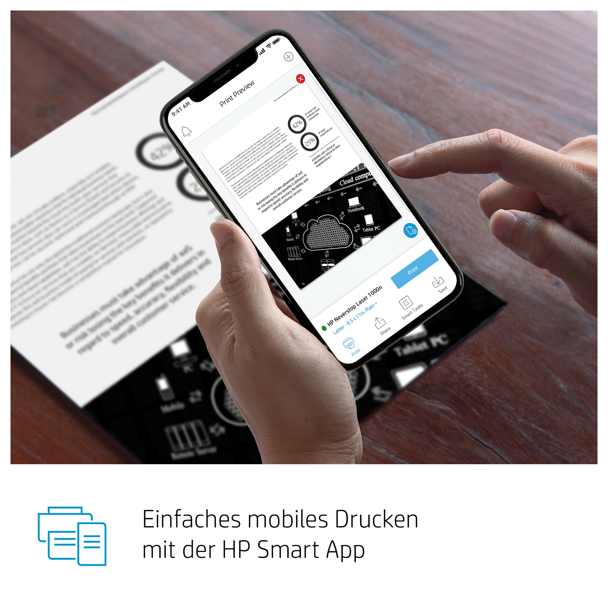 HP Neverstop Laser 1001nw, Drucken