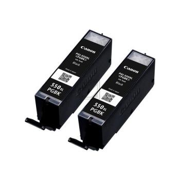 Canon Tintenpatrone 2 x pigment schwarz (6431B005, PGI-550PGBKXL)