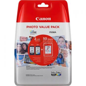 Canon Tintenpatrone cyan/magenta/gelb, schwarz HC (8286B006, CL-546XL, PG-545XL)